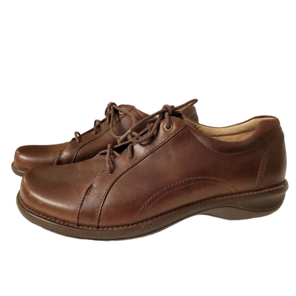 Red Wing Victoria Brown Leather Slip Resistant Womens Lace Up Loafer Shoe Sz 9.5